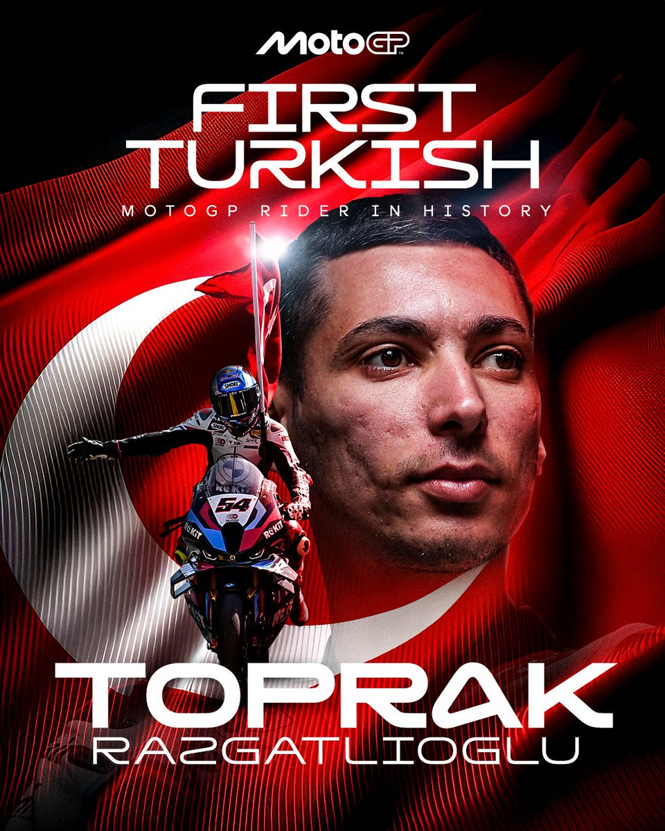 Making history, with a whole Nation behind 🇹🇷🙌 <a href="/toprak_tr54/">Toprak Razgatlıoğlu</a> 

#MotoGP