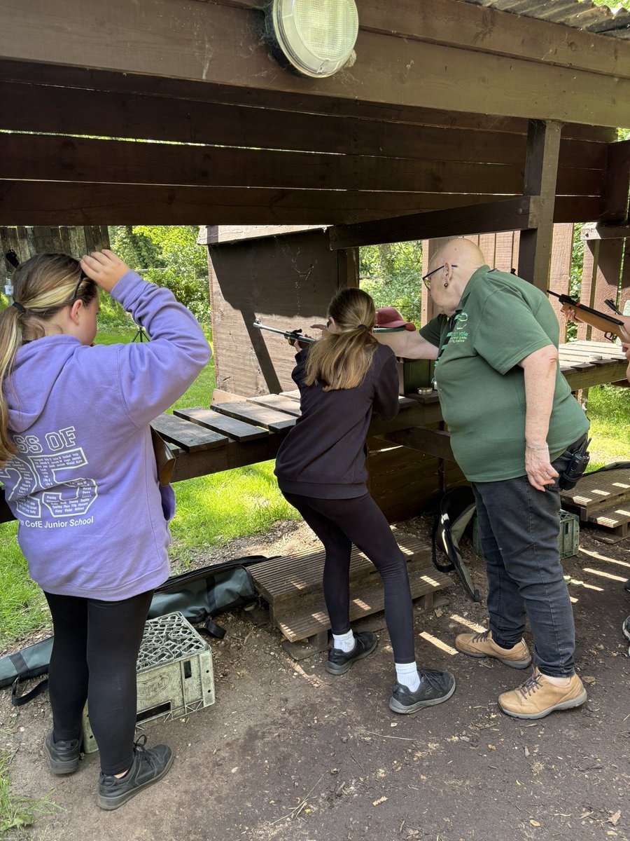 Last activity for group 3…practising our sharp shooting skills with air rifles.