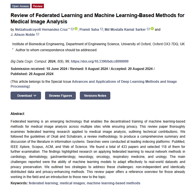 BDCC_MDPI's tweet photo. 📢 #MostCited Articles of 2024
🚗 Autonomous Vehicles: Evolution of Artificial Intelligence and the Current Industry Landscape
🔗 https://t.co/ynqgqLSgF7
🧠 Review of #FederatedLearning and #MachineLearning_Based Methods for #MedicalImageAnalysis
🔗https://t.co/JdBOacBFcM https://t.co/qCa192eVOA