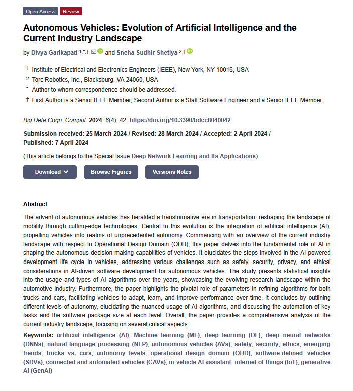 BDCC_MDPI's tweet photo. 📢 #MostCited Articles of 2024
🚗 Autonomous Vehicles: Evolution of Artificial Intelligence and the Current Industry Landscape
🔗 https://t.co/ynqgqLSgF7
🧠 Review of #FederatedLearning and #MachineLearning_Based Methods for #MedicalImageAnalysis
🔗https://t.co/JdBOacBFcM https://t.co/qCa192eVOA