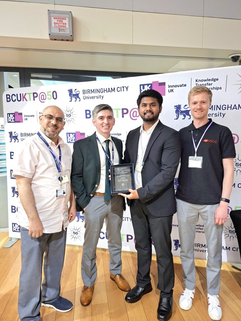 METCLOUD_com's tweet image. 🥇 We’re thrilled to win the 2025 BCU Innovate UK KTP Poster Competition (Classic Mid-Way Stage)!
Huge shoutout to Chaithanya Sai & congrats to BCU on 50 years of KTP! 🎉
#KTP #Innovation #METCLOUD #BCU