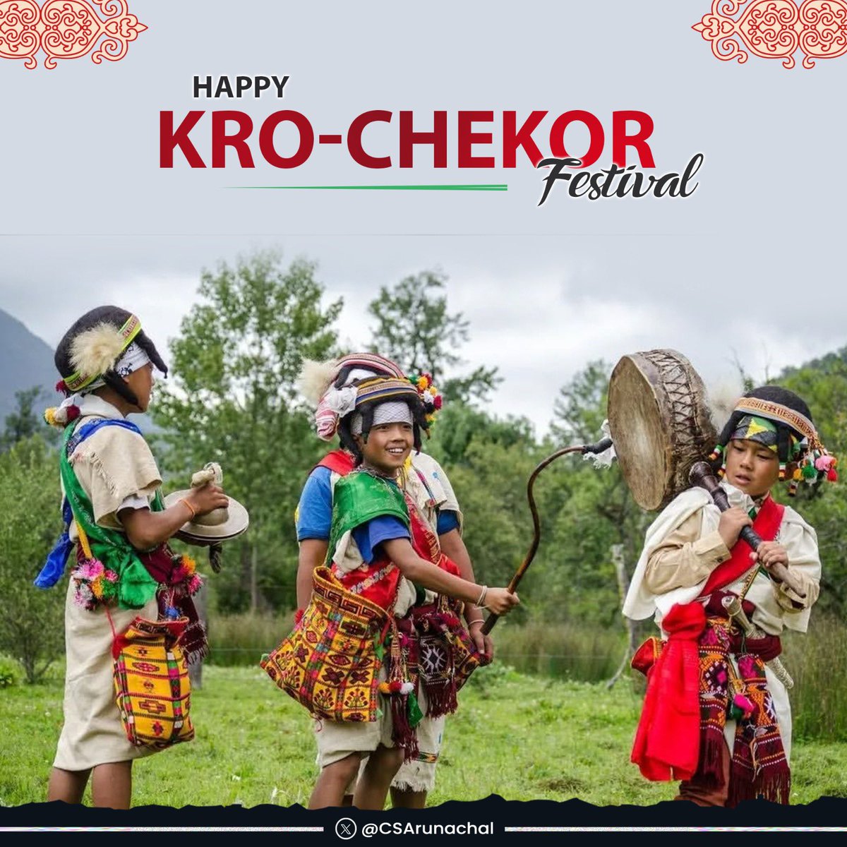 Warm greetings to the #Shertukpen community as they celebrate the sacred festival of #KroChekor. May this traditional occasion inspire peace, prosperity, and strengthen the bond of unity.