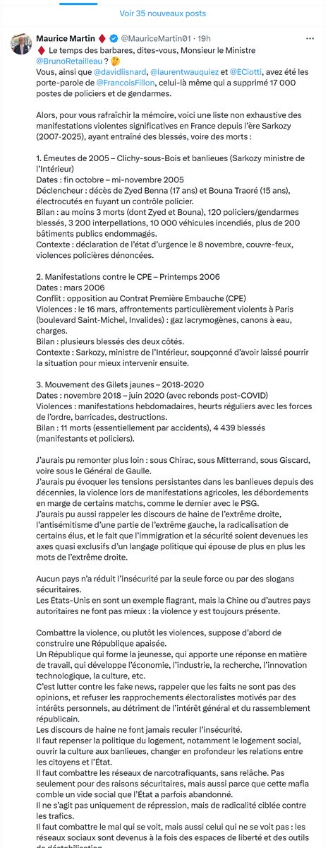 Diane Delahaye Anti FN et LFI💙💛 (@dianedelahaye13) on Twitter photo Tenez <a href="/BrunoRetailleau/">Bruno Retailleau</a> et comparses, un peu de lecture pour rafraichir les neurones, ça ne peut pas nuire à l'ambiance générale ..... Tenez <a href="/BrunoRetailleau/">Bruno Retailleau</a> et comparses, un peu de lecture pour rafraichir les neurones, ça ne peut pas nuire à l'ambiance générale .....