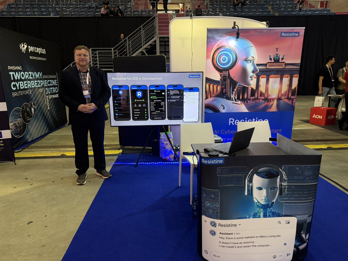 CYBERSECEU's tweet photo. 🤖Resist smarter with Resistine AI!
Easy-to-use, affordable, and enterprise-ready — visit @resistine at #CYBERSEC2025 and boost your network &amp; info security posture. 🛡️ https://t.co/BFuP01WrYs