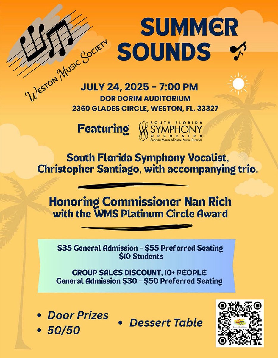 Tickets are available online for purchase. 
westonmusicsociety.org