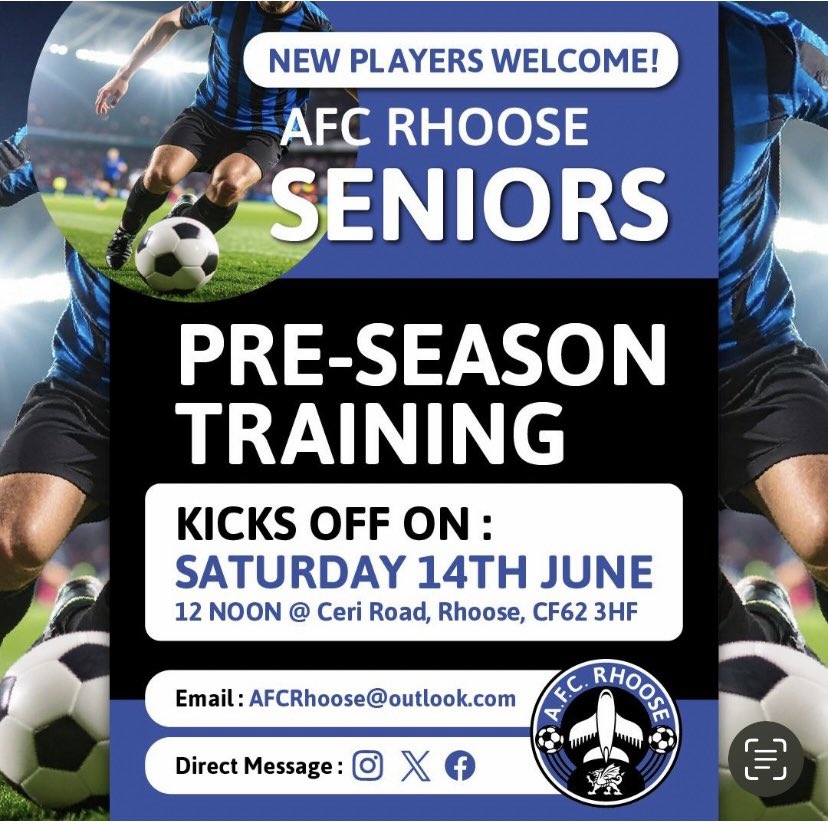 Who wants to start pre-season with a little tournament…….The annual iron Bru tournament is at Ceri Road on Saturday, (12pm), new players welcome.