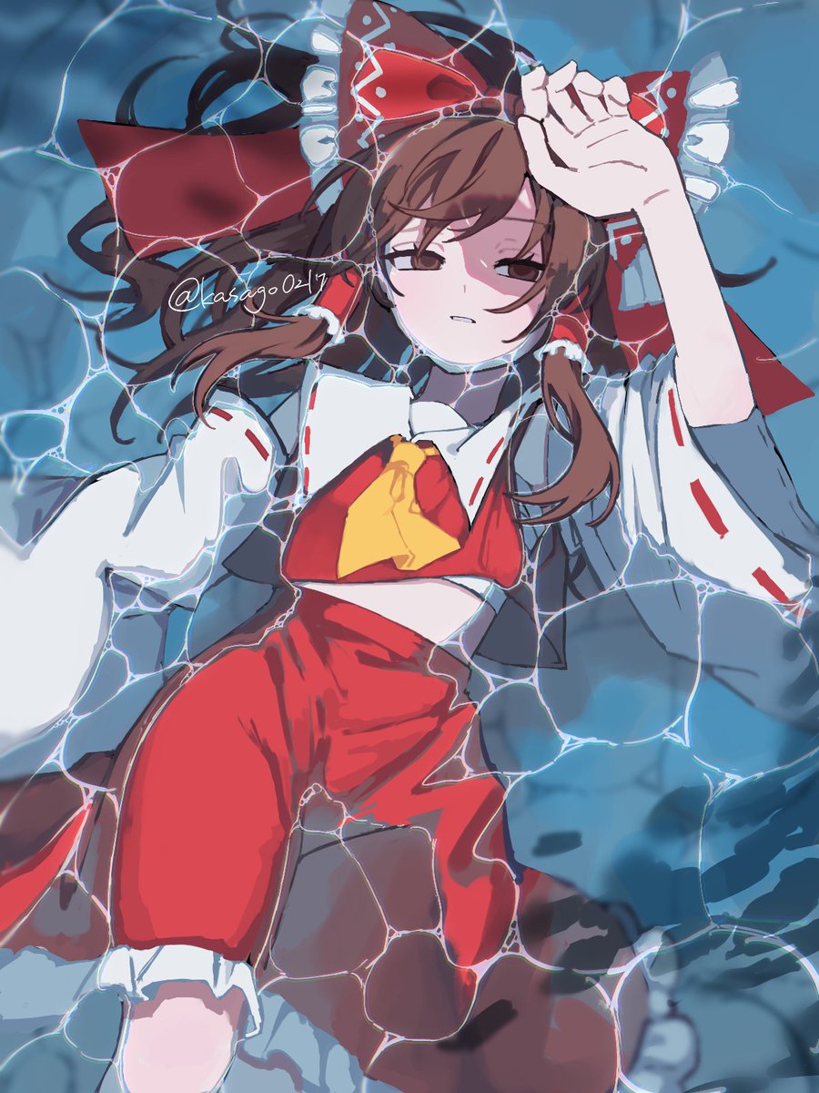 暑い
#東方Project 　#博麗霊夢 
＃イラスト　#illustration