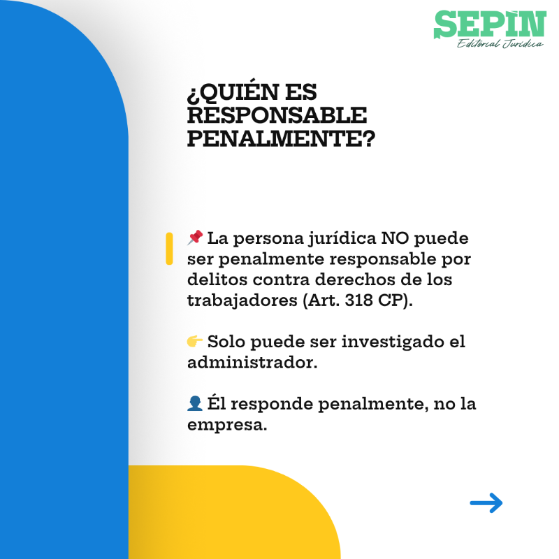 SepinEditorial's tweet photo. 🚨 ¿Trabajadores sin alta ni permiso?
¿Te enfrentas a un procedimiento penal y una sanción administrativa?

👉 ¿Puedes alegar non bis in idem?
👉 ¿Te conviene alegar o esperar?

🎯 Te lo explico paso a paso en este carrusel:
✅ Caso real
✅ Qué dice el Supremo (STS 5-6-2024)
