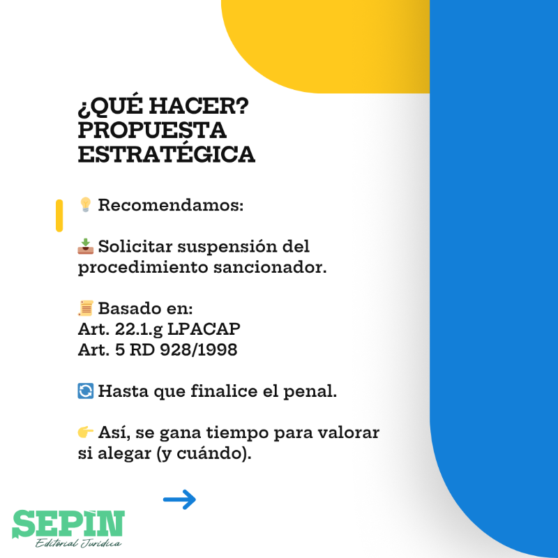 SepinEditorial's tweet photo. 🚨 ¿Trabajadores sin alta ni permiso?
¿Te enfrentas a un procedimiento penal y una sanción administrativa?

👉 ¿Puedes alegar non bis in idem?
👉 ¿Te conviene alegar o esperar?

🎯 Te lo explico paso a paso en este carrusel:
✅ Caso real
✅ Qué dice el Supremo (STS 5-6-2024)