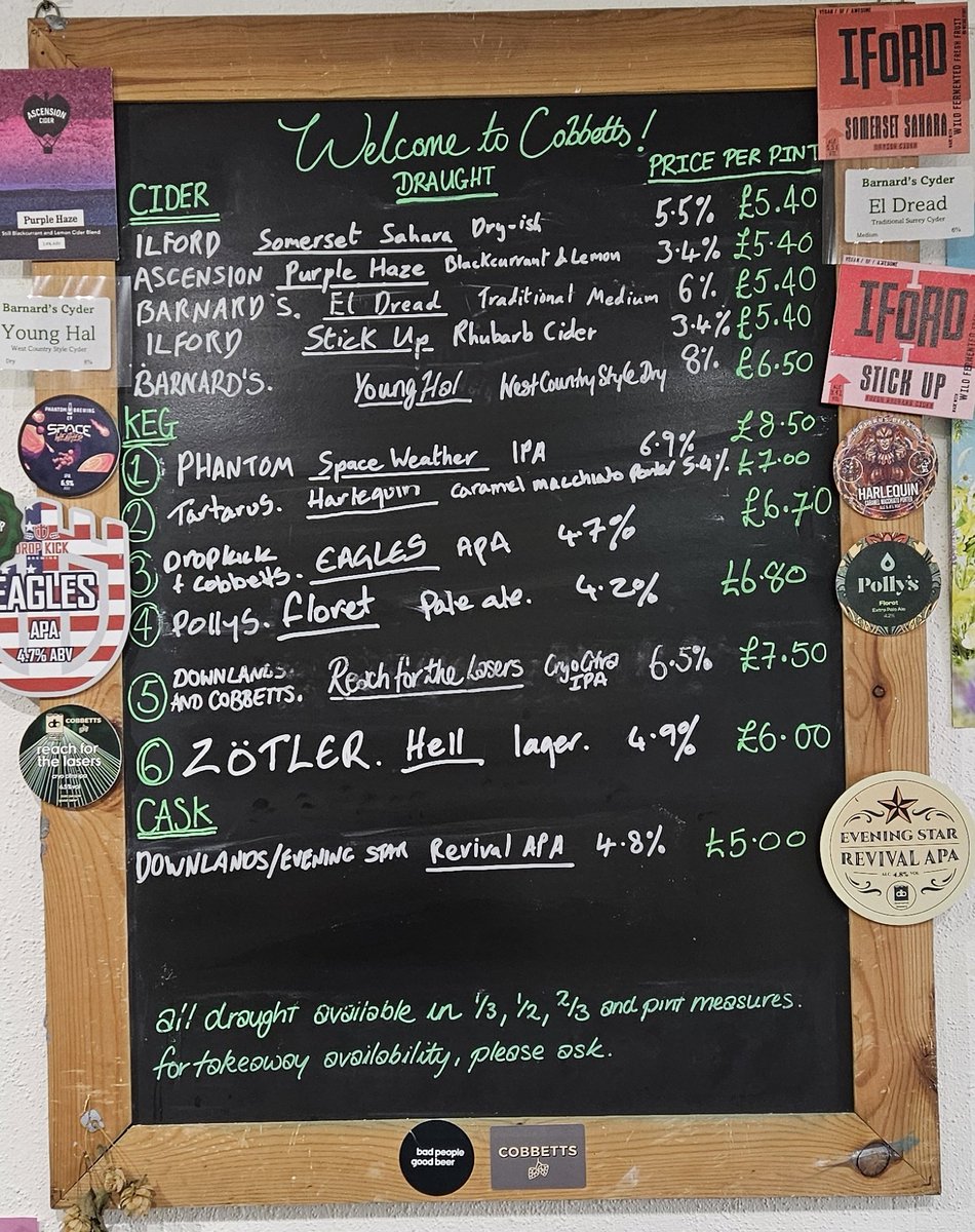 Cobbetts Beer Board (@beerblackboard) on Twitter photo 