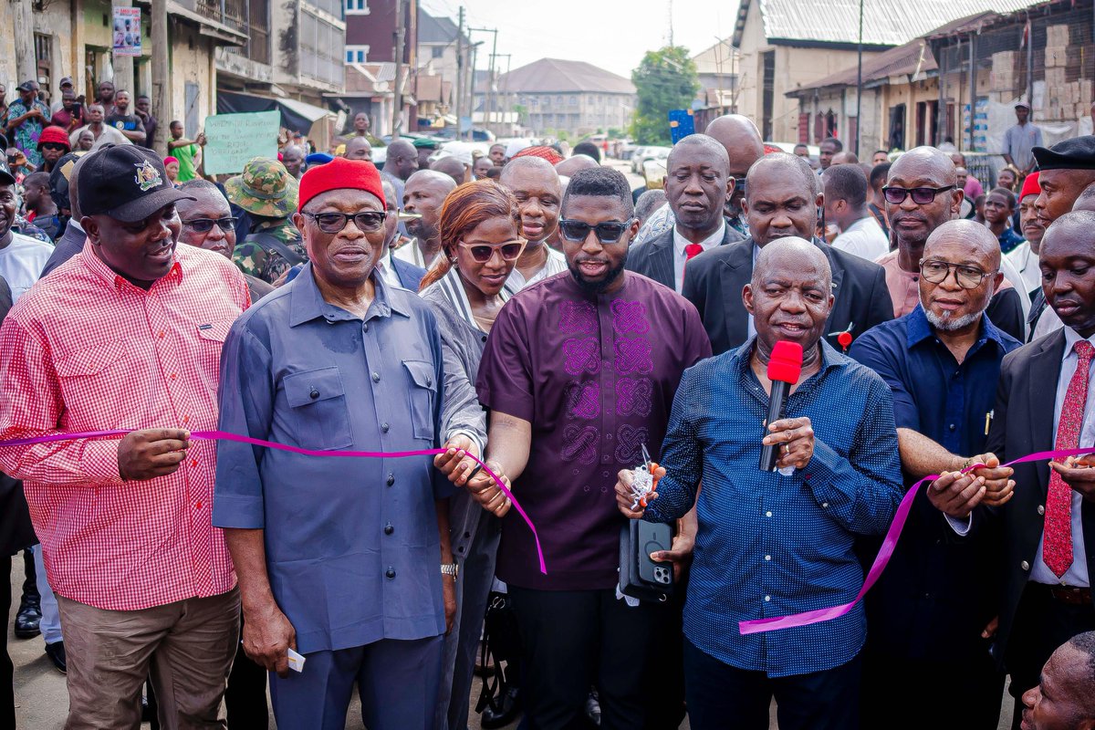 alexottiofr's tweet photo. Yesterday, we formally commissioned 14 newly rehabilitated roads across Aba and its environs, marking a significant milestone in our urban renewal and infrastructure development agenda for Abia State. This initiative represents the first phase of the 55 road projects scheduled for commissioning and groundbreaking in the coming weeks.  

At St. Joseph’s College (CKC), Asa Triangle, Aba, following an extensive tour of the completed road projects, I took a moment to consider the broader impact of the progress made. The restoration of critical road networks including Umuode Road, Bakassi Road, Isu Ihiteukwa Street, Asa Road, Enyimba Junction to Ariaria Gate, and several others is strategically designed to enhance business operations, improve urban mobility, and elevate the overall livability of Aba.  

Beyond asphalt and concrete, the progress also signifies the revitalization of economic opportunities, the restoration of public confidence, and the reinforcement of our collective aspirations for a thriving city.  

I extend my sincere appreciation to the business owners, landlords, and residents for their patience and unwavering support throughout the execution of these projects. Their cooperation has been instrumental in making the project a success. I also commend the Abia State Ministry of Works and the Greater Aba Development Authority (GADA), under the capable leadership of Engr. Otumchere Oti and Arch. Uche Ukeje, respectively, for their dedication to delivering high-quality infrastructure.  

As we advance, I urge all residents to take ownership of these roads and ensure their proper maintenance. These projects belong to us all, and it is our collective responsibility to prevent damage from unregulated commercial activities, uphold environmental cleanliness, and safeguard the integrity of our urban spaces.  

Aba is on a transformative path, and this is just the beginning! I extend my profound gratitude to my Deputy Governor, Engr. Ikechukwu Emetu, the Speaker of the Abia State House of Assembly, Rt. Hon. Emmanuel I. Emeruwa, and other senior government officials who accompanied me on this important assignment. Your dedication and support continue to drive our shared vision for a greater, progressive and prosperous Abia State.