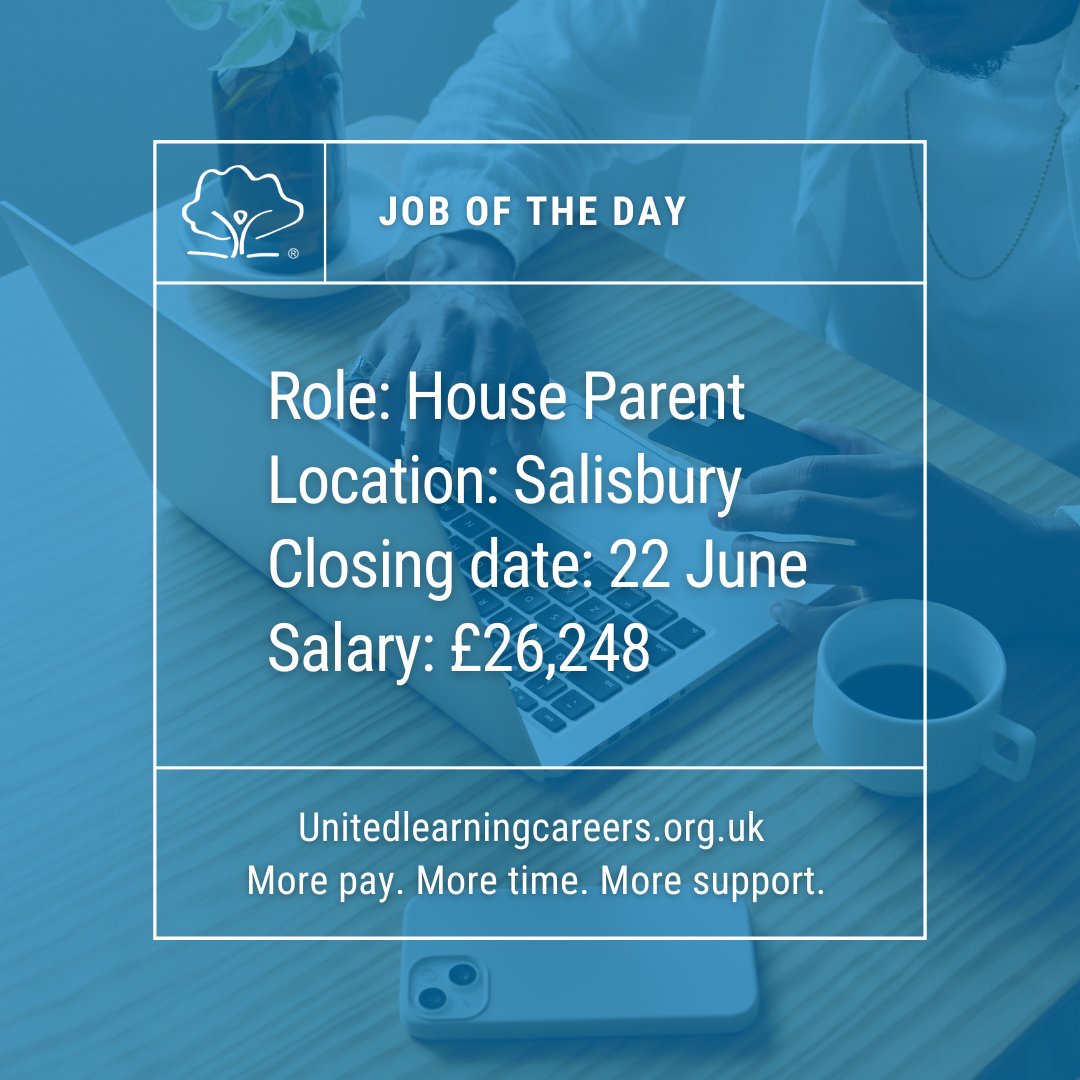 📣 Job of the day 📣 

We're looking to appoint a House Parent.

If this could be you, find out more and view our vacancies: ow.ly/Kokv50W4FvE

#JobOfTheDay #NowHiring #JobSearch #Hiring #Vacancy #ApplyNow #Education #OpenToWork #Jobs2Apply4 #JOTD