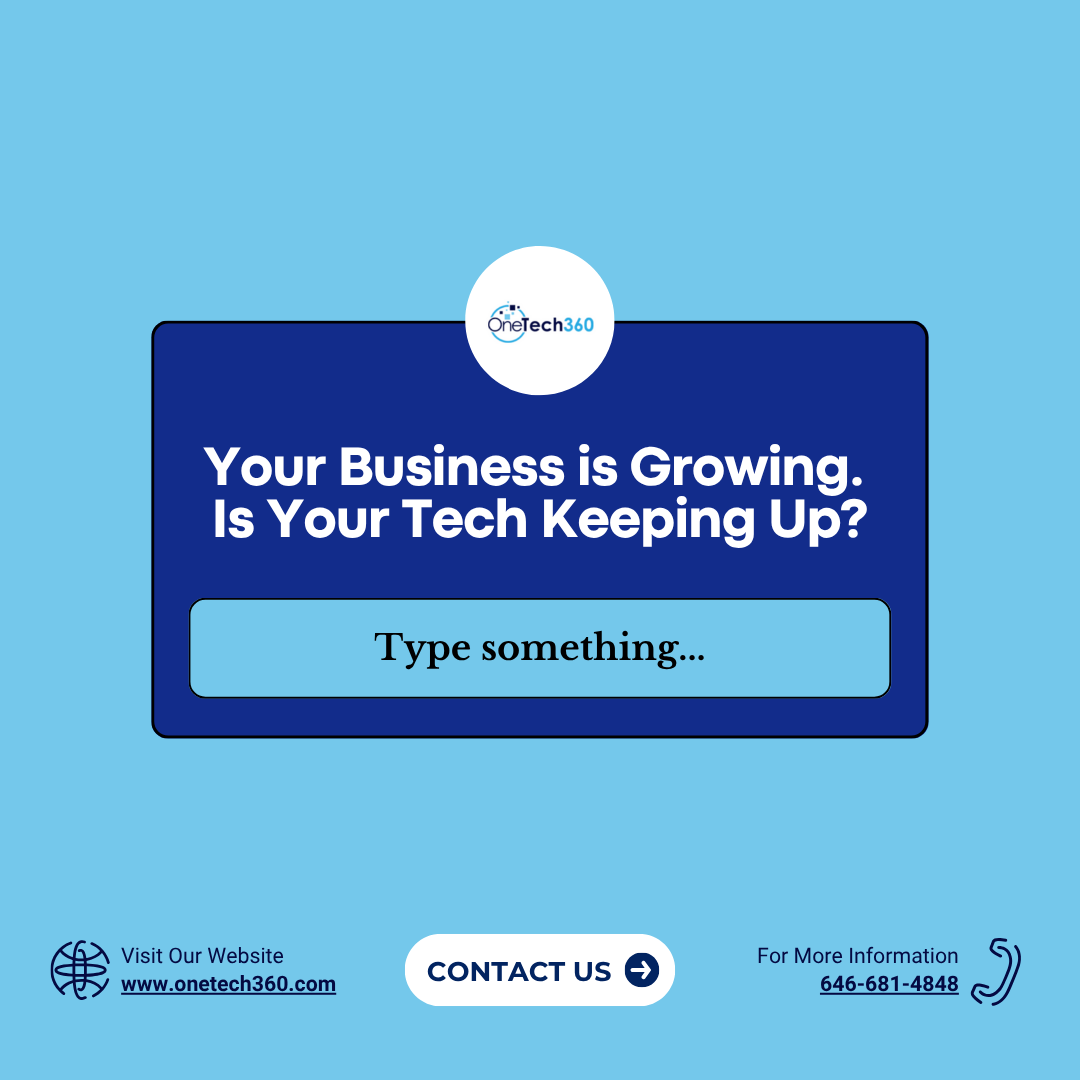 onetech360's tweet photo. Growth is great—until your tech can’t keep up.

Slow files, crashing systems, constant IT issues…
Is your tech scaling with you or slowing you down?

💬 Feeling the growing pains? We’re here to help.
#BusinessGrowth #TechSupport https://t.co/OjZQgZzKak