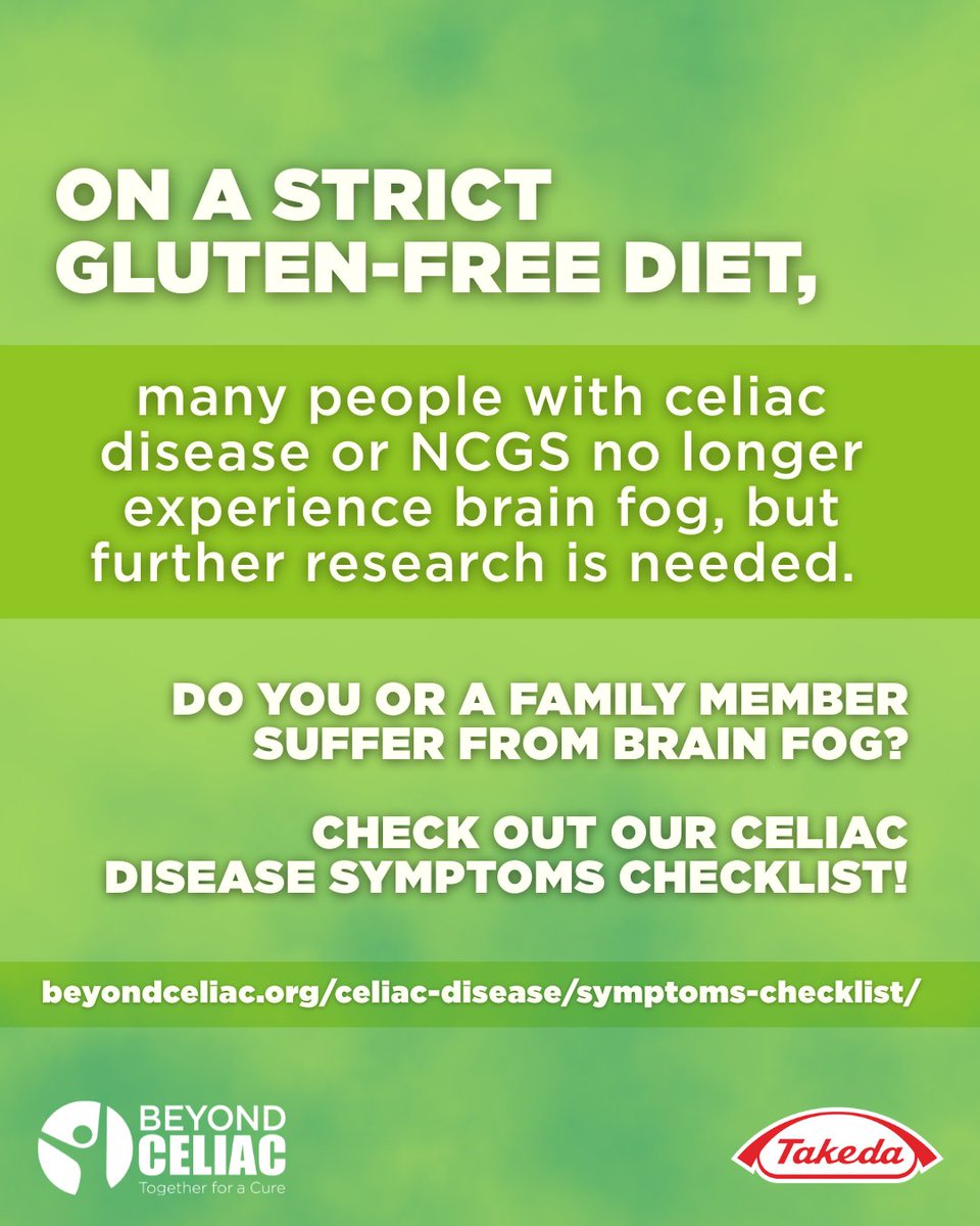 Gluten-induced neurocognitive impairment, also known as #brainfog or #celiacfog is a symptom in many with #celiacdisease and gluten-related disorders. 🧠

The Symptoms Checklist: 📝hubs.li/Q03rkZn-0

#celiacresearch #celiacawareness #beyondceliac