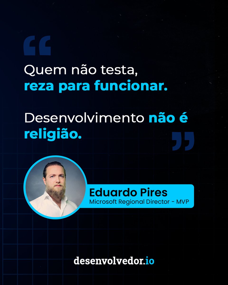 desenvolvedorio's tweet image. ⚠️ Menos fé, mais ciência nos deploys.

#tdd #testes #qualidadedesoftware #desenvolvedorio
