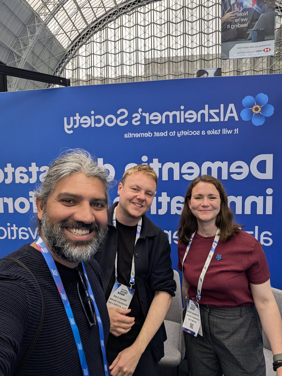 Great discussion <a href="/alzheimerssoc/">Alzheimer's Society</a> about leveraging our clinical platform to target different streams into MCI. Hopefully we can partner in deployment and research ☺️
#londontechweek
