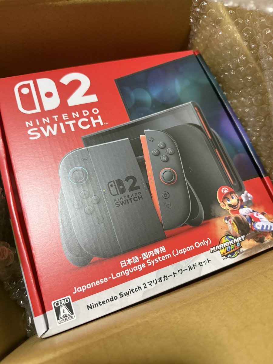 R_milking's tweet photo. わーい！わーい！

とーどーいーたー\(　˙▿˙　)/

#Switch2 https://t.co/OiAU0LpStL