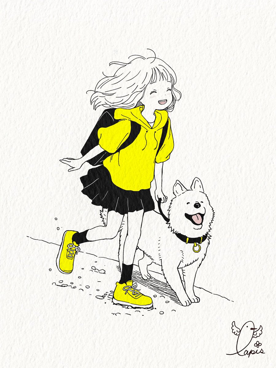 .

　　　　　　世 界 一 た の し い

　　　　　　ふ つ う の 一 日 ✨

.
#イラスト