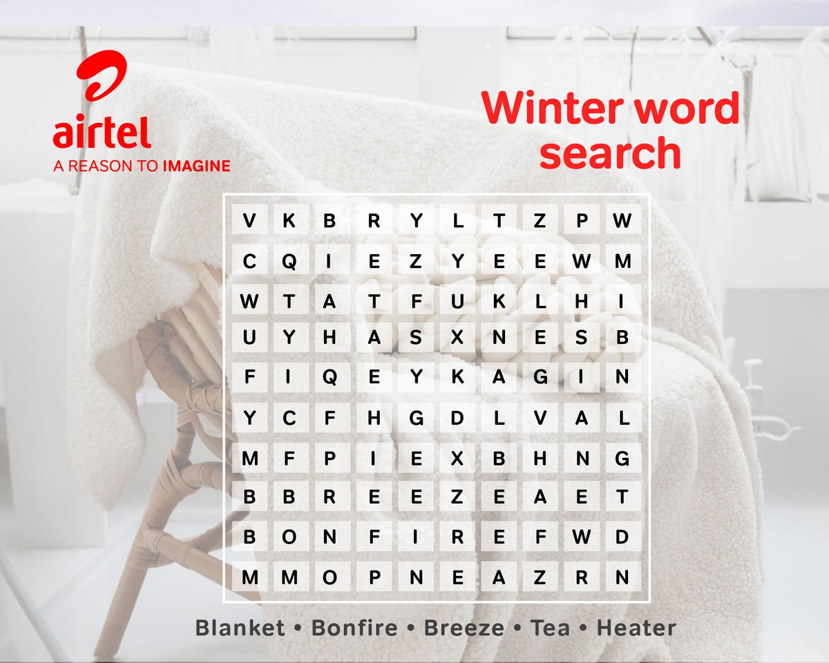 Can you find all the cozy words?