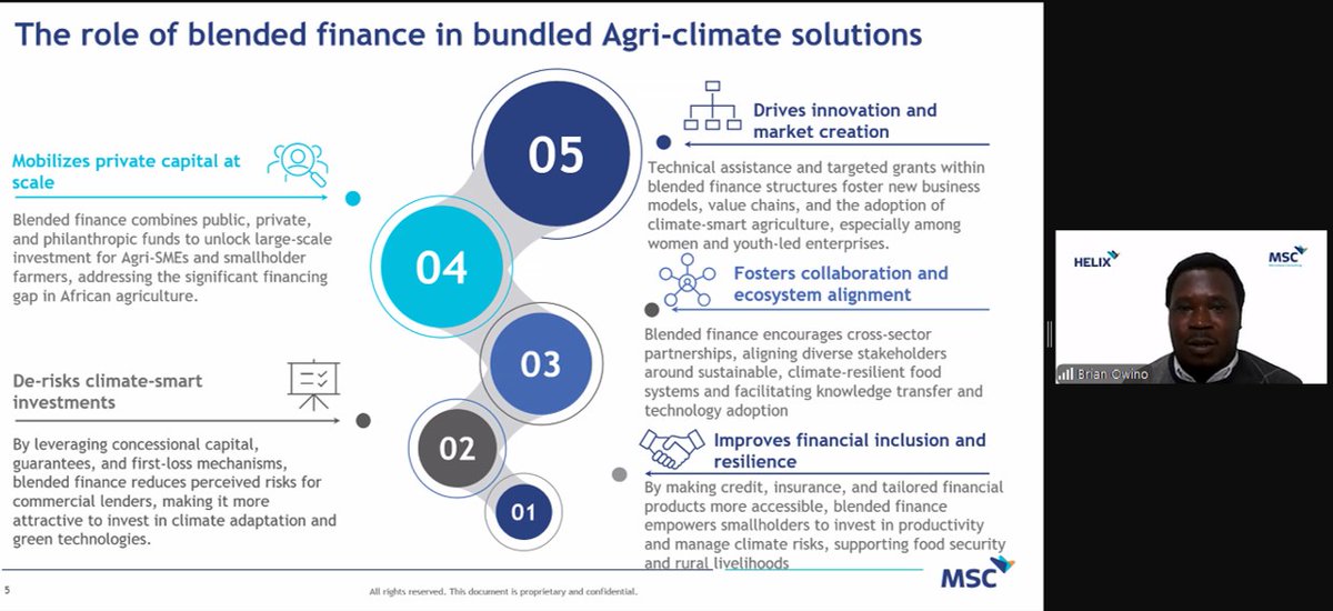 Bundled #agroclimate solutions like solar irrigation &amp; climate-smart services can boost productivity, scale &amp; resilience across African agriculture. Tune into the conversation at tinyurl.com/3apnjewr to listen to Brian Owino from MSC at our webinar.
#ClimateSmartAgriculture