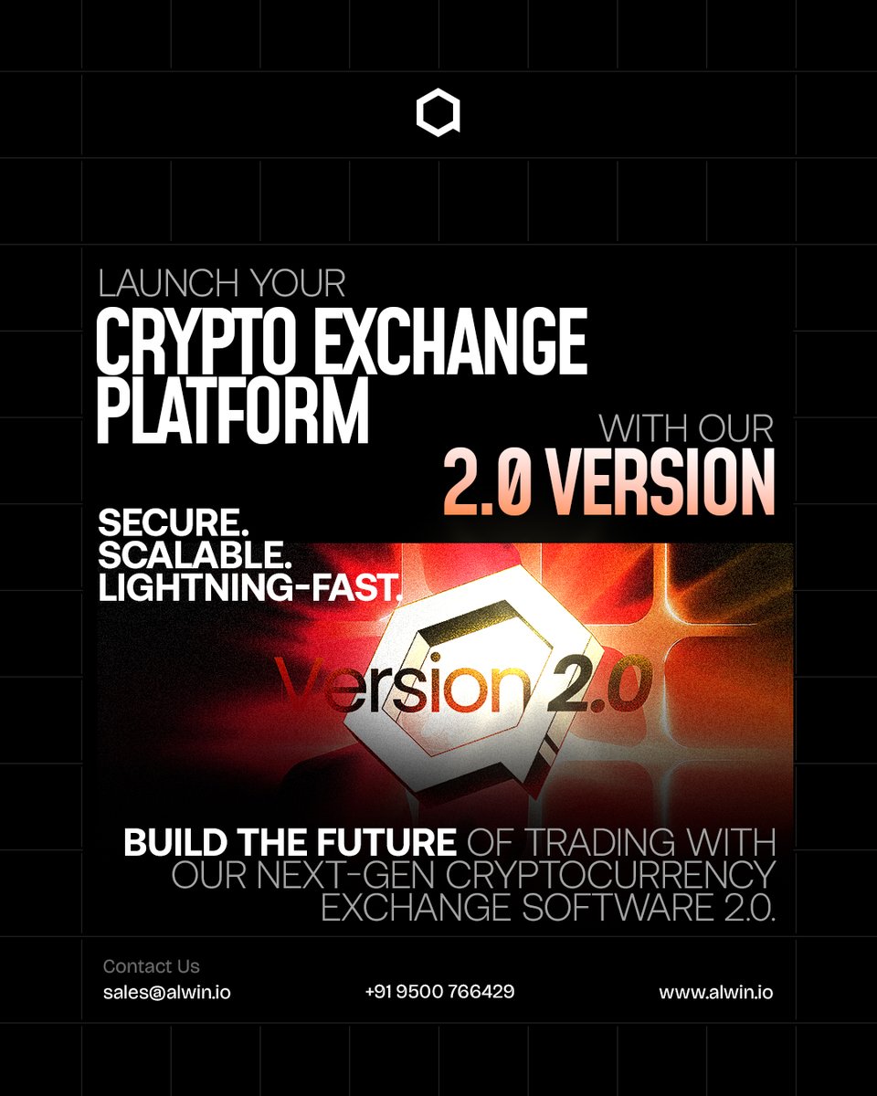 AlwinTechnology's tweet image. Thinking of starting your #cryptoexchange?

We&apos;ve just released Version 2.0, now featuring AI-powered features to make trading smarter and faster.

Built for real-world scale, speed &amp;amp; security.

If you&apos;re serious about #crypto, this is your moment.

 bit.ly/3HAbbhq