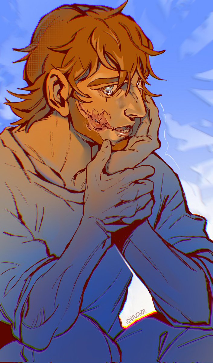 this night instead of preparing for my anatomy exam I drew Vasily Pavlichenko. so I passed the exam successfully and I think it's all because of him thank u my beloved my little meow meow my beautiful boy my sunshine 

#ゴールデンカムイ #goldenkamuy