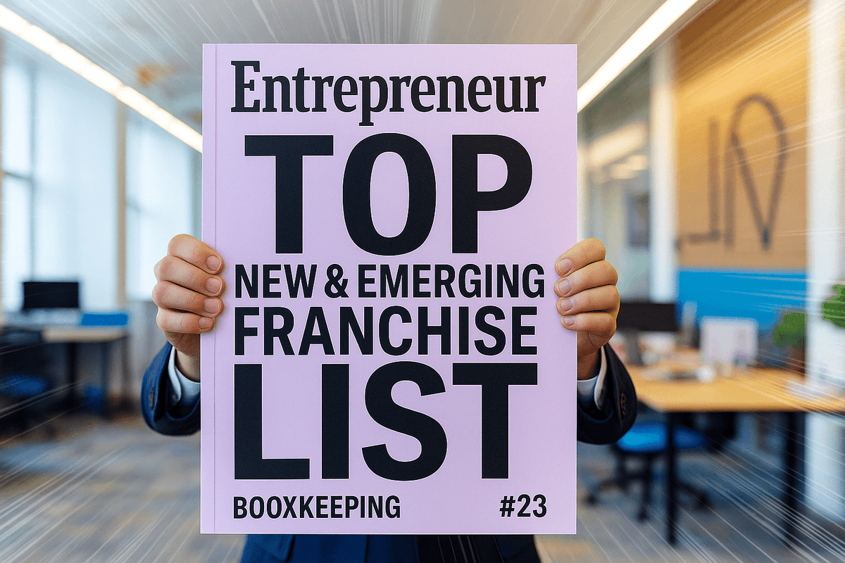 BooXkeeping's tweet image. 🚀 Exciting News! 🚀
BooXkeeping has climbed to No. 23 on Entrepreneur’s 2025 Top New &amp;amp; Emerging Franchise List! 🎉 bit.ly/3TeCD6S
