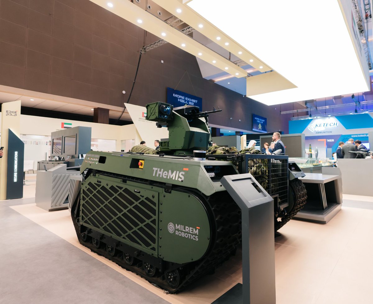 This week, we are attending Indo Defence 2025 in Jakarta, showcasing our THeMIS Combat-Cargo #UGV integrated with Valhalla’s LOKI Remote Controlled Weapon Station (#RCWS).
If you're attending, you can find us at Stand 351 in Hall B.