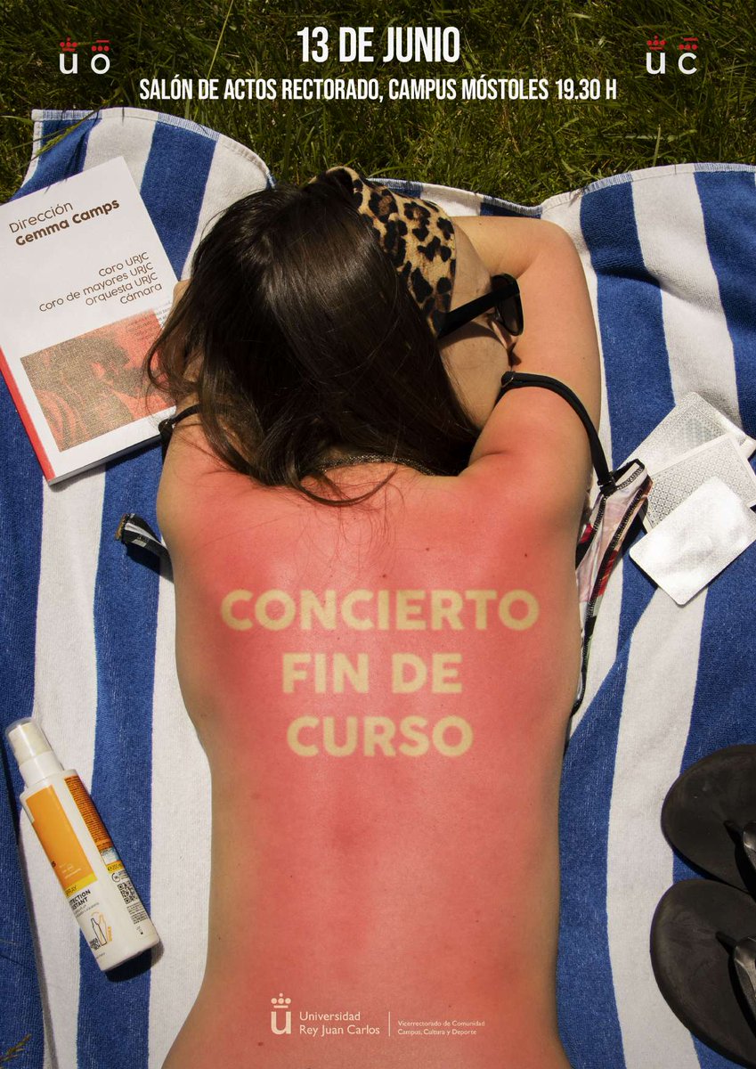 mario_benito's tweet image. #ComunicaciónVisual #Diseño
Muy buen cartel para muy buenos contenidos. Concierto Fin de Curso de la @urjc @CulturaUrjc