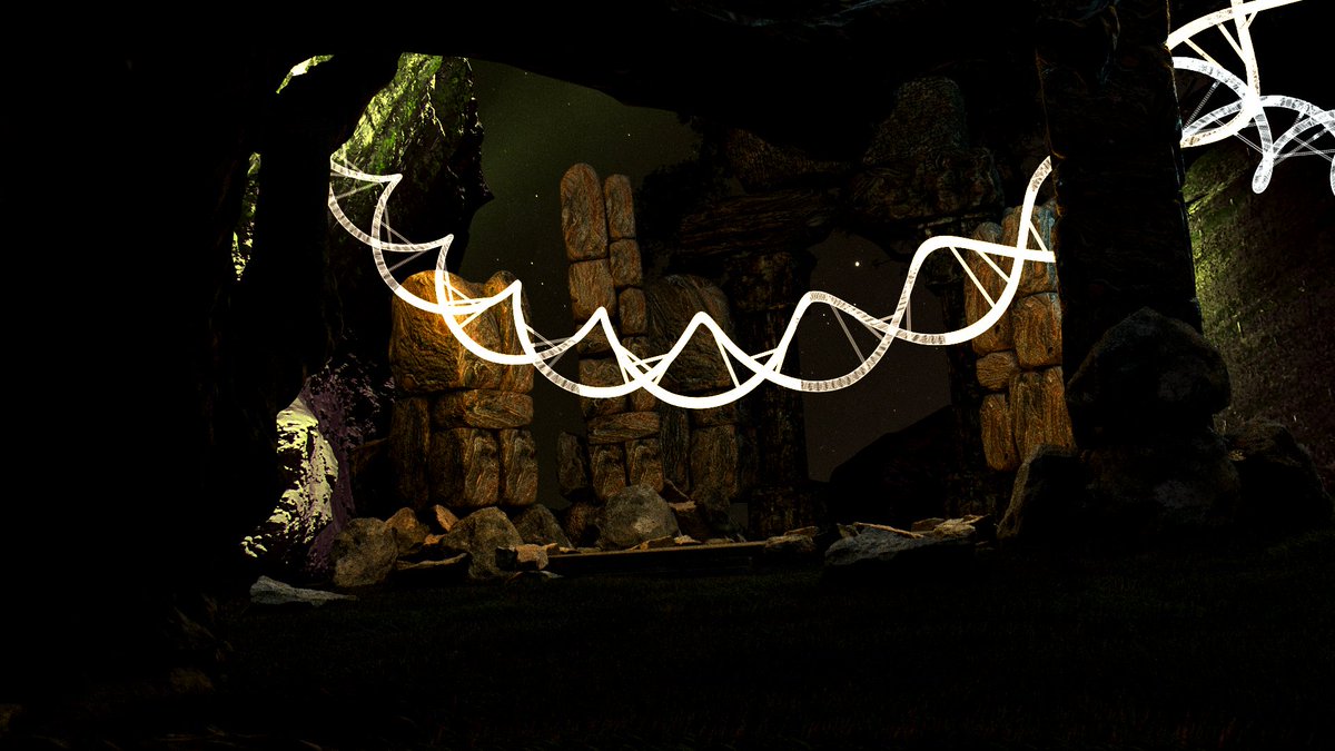 epsilon7500f's tweet image. 遺跡に宿る光
#b3d #blender