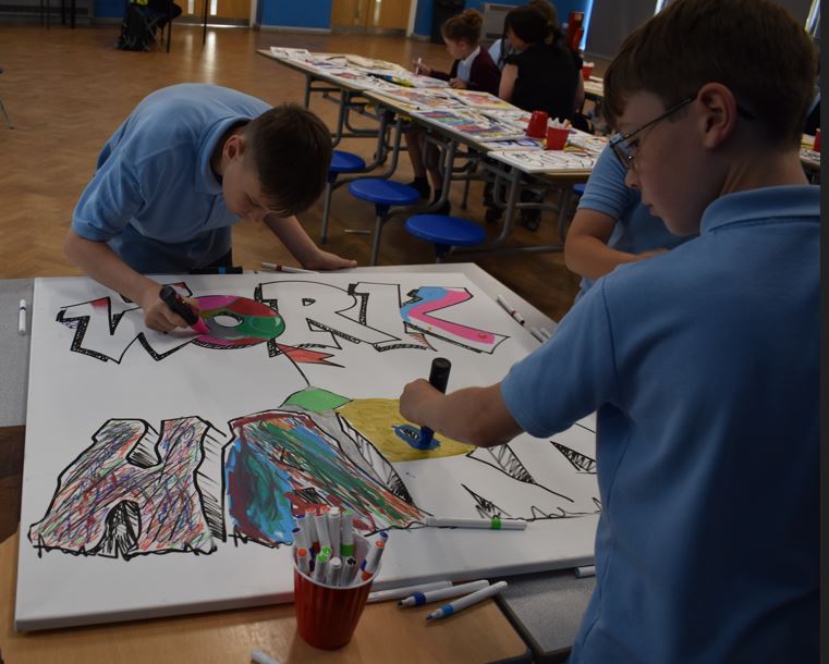 The Coleshill School (@coleshillschool) on Twitter photo As part of our transition offer we are thrilled to welcome <a href="/we_do_graffiti/">GraffitiArtist.com</a> into the building to work with <a href="/HighMeadowsGA/">High Meadows School</a> and <a href="/StEdRCPrimary/">St Edwards’s Catholic Primary and Nursery School</a> as well as our students. Some amazing artwork - creativity is flowing! #bekind #workhard #takeresponsibilty <a href="/the_atlp/">The Arthur Terry Learning Partnership (ATLP)</a> As part of our transition offer we are thrilled to welcome <a href="/we_do_graffiti/">GraffitiArtist.com</a> into the building to work with <a href="/HighMeadowsGA/">High Meadows School</a> and <a href="/StEdRCPrimary/">St Edwards’s Catholic Primary and Nursery School</a> as well as our students. Some amazing artwork - creativity is flowing! #bekind #workhard #takeresponsibilty <a href="/the_atlp/">The Arthur Terry Learning Partnership (ATLP)</a>