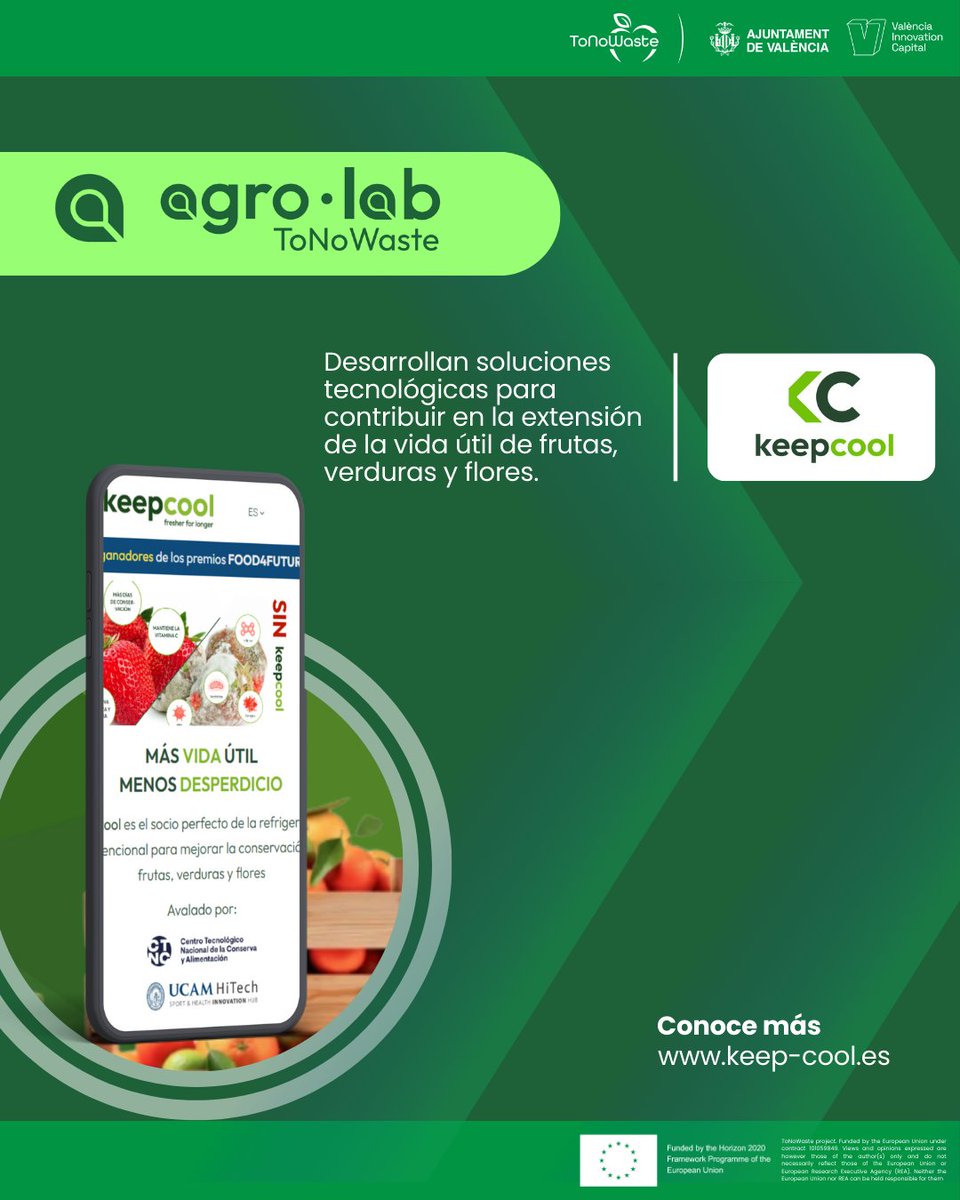 Keep Cool es una startup que trabaja en el desarrollo de soluciones que buscan contribuir en la extensión de la vida útil de frutas, verduras y flores, combinando innovación, calidad y compromiso con el medio ambiente. 🥬🥔🍅

Entérate más 📲 keep-cool.es