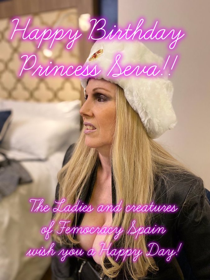 Femocracy Spain (@femocracyspain) on Twitter photo #Femocracy #RT Las Damas y criaturas de
<a href="/FemocracySpain/">Femocracy Spain</a>
le deseamos a nuestra Líder
<a href="/PrincessSeva/">Princess Seva</a> Fundadora de <a href="/femocracyglobal/">Femocracy Global</a> un muy feliz cumpleaños
<a href="/FemocracyLA/">femocracyLA</a>
<a href="/FemocracyNYC/">FemocracyNYC</a>
<a href="/FemocracyUtah/">Femocracy Utah</a>
<a href="/FemocracyH/">Femocracy Houston</a>
<a href="/ladymonique4/">Lady Monique de Nemours</a>
<a href="/ladymonique41/">Lady Monique de Nemours</a>
<a href="/Dictatress/">Dictatress</a>
<a href="/StefanAramis/">Stefan Aramis</a> #Femocracy #RT Las Damas y criaturas de
<a href="/FemocracySpain/">Femocracy Spain</a>
le deseamos a nuestra Líder
<a href="/PrincessSeva/">Princess Seva</a> Fundadora de <a href="/femocracyglobal/">Femocracy Global</a> un muy feliz cumpleaños
<a href="/FemocracyLA/">femocracyLA</a>
<a href="/FemocracyNYC/">FemocracyNYC</a>
<a href="/FemocracyUtah/">Femocracy Utah</a>
<a href="/FemocracyH/">Femocracy Houston</a>
<a href="/ladymonique4/">Lady Monique de Nemours</a>
<a href="/ladymonique41/">Lady Monique de Nemours</a>
<a href="/Dictatress/">Dictatress</a>
<a href="/StefanAramis/">Stefan Aramis</a>
