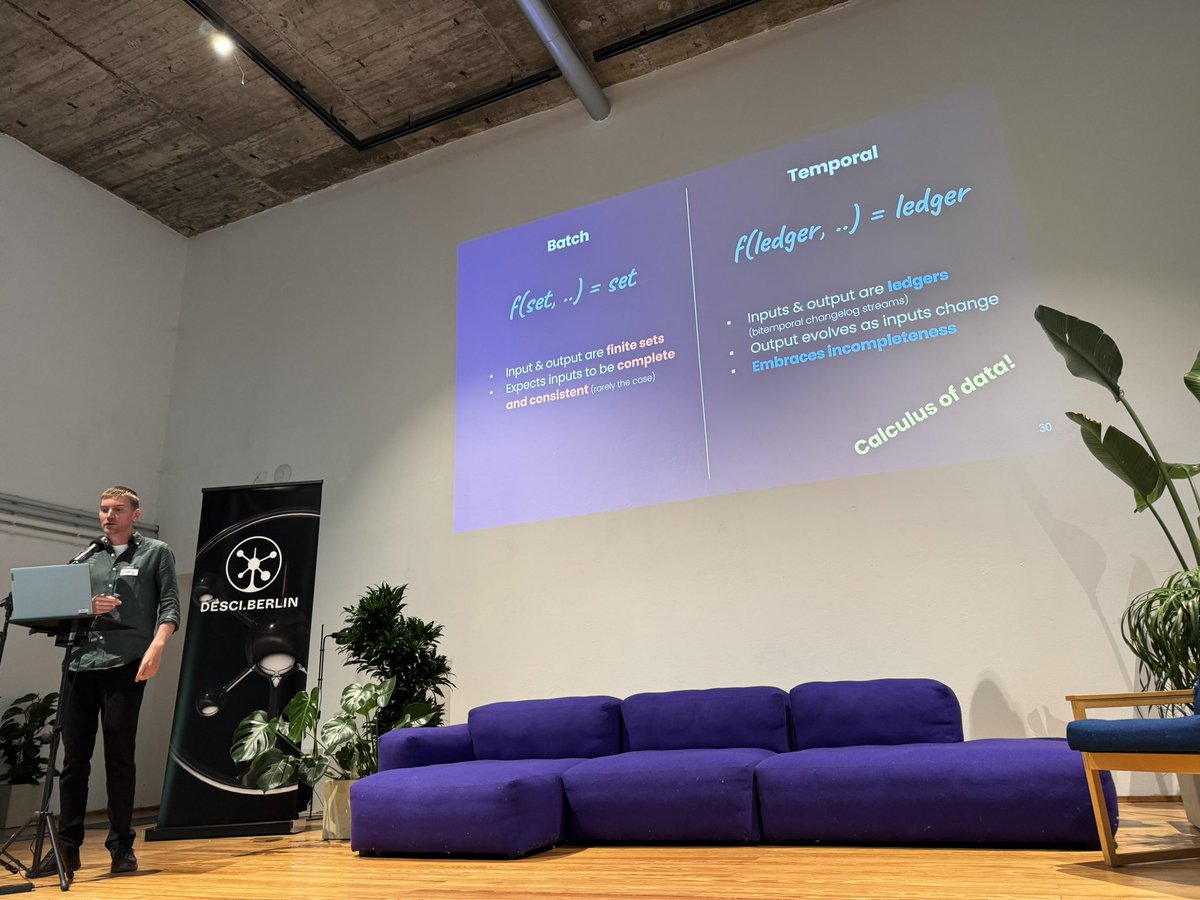 Great couple of days at <a href="/DeSciBerlin/">DeSci.Berlin</a>.

Insightful panels, informative presentation, interesting people.

One of the only blockchain sectors actively focused on solving hard real-world problems for the betterment of humanity—and coming up with brilliant innovations.

Bullish DeSci