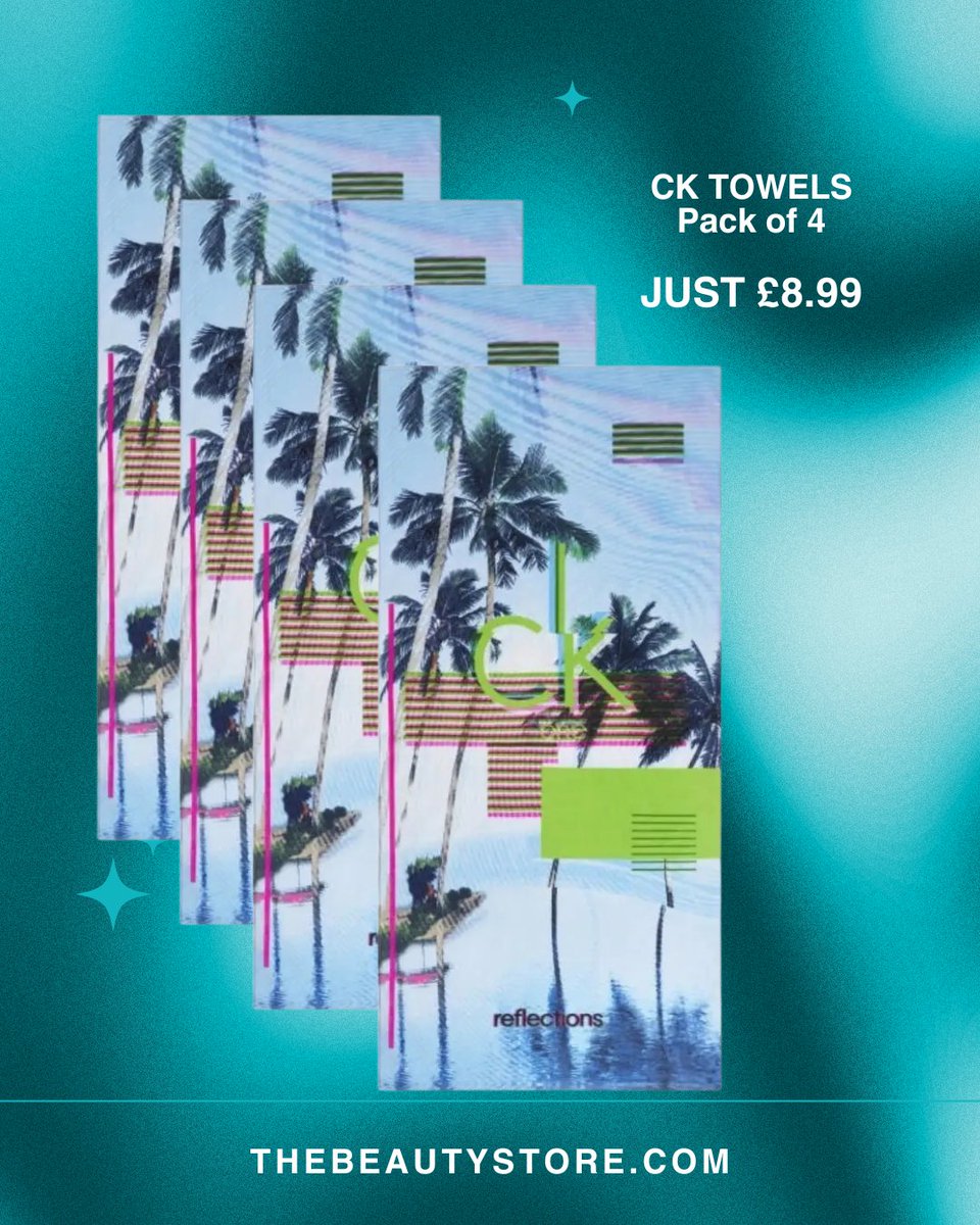 thebeautystore's tweet image. 🏊‍♀️ Ready for summer? ☀️
Get 4 Calvin Klein towels for just £8.99!

💧 Perfect for the pool – soft, practical, and with that timeless Calvin Klein touch.

#SummerReady #CalvinKlein #PoolEssentials #SpecialOffer #BritishSummerStyle
