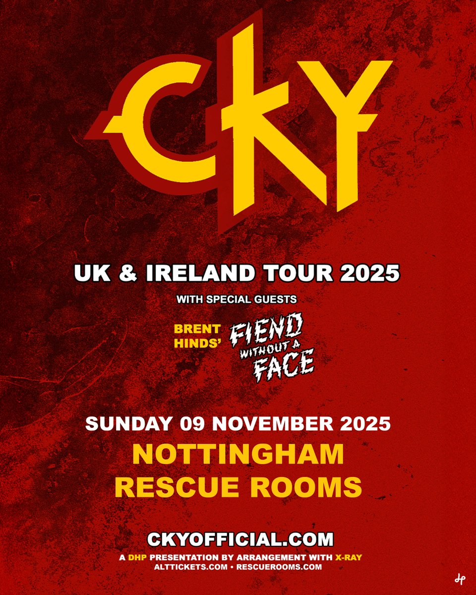 Icons <a href="/ckymusic/">cKy</a> are known for their raucous, anarchic, hard rock sound soaked in the heart of skate-punk culture. Catch them live this November!

🎟️ Tickets on sale Thursday, 10am. Set a reminder at tinyurl.com/mr2r8yfh