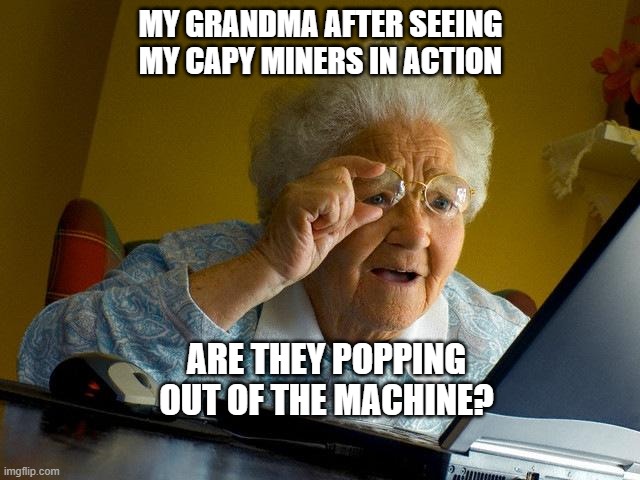ChukwuLawrencem's tweet image. Granny, it’s the enjoyable frontend of my miners 😂😂

Even my grandma is bullish on CapyGo at this point.
@Capygoio #CapyMemeContest @movementlabsxyz