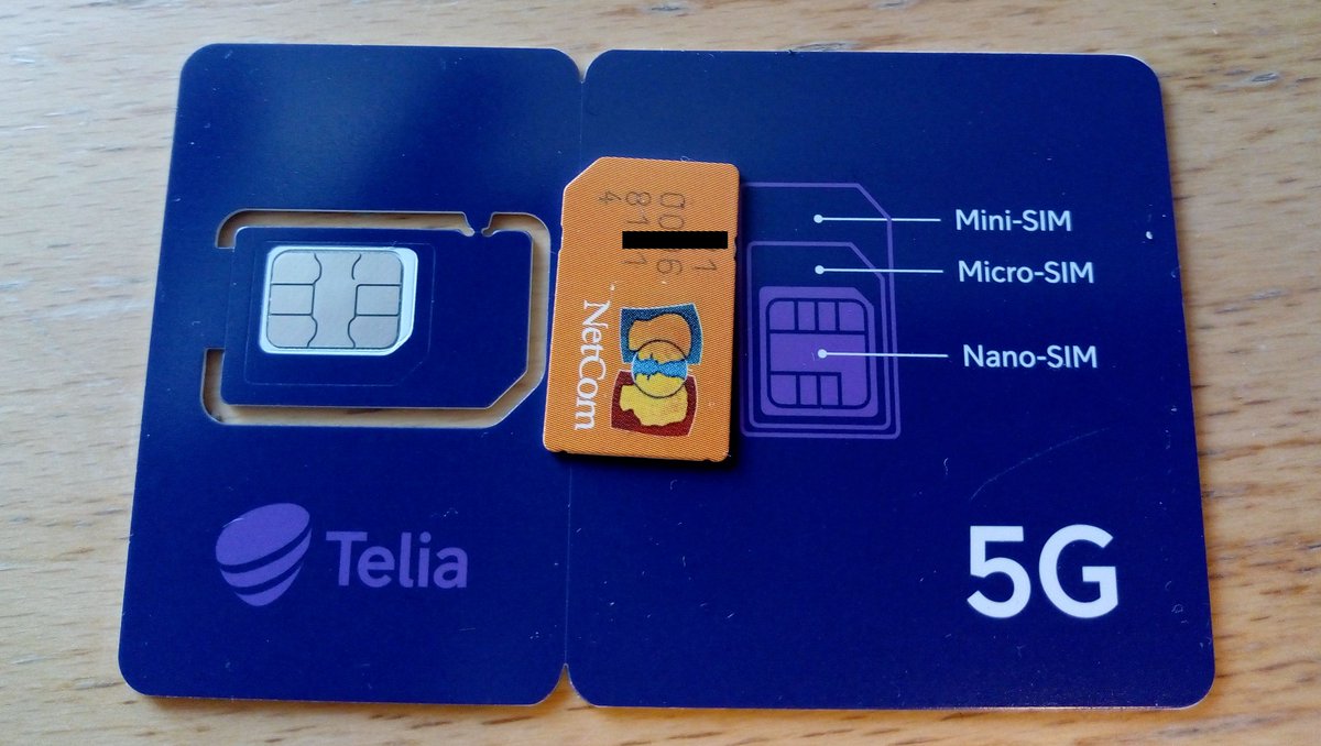 Telekonoid's tweet image. #Artefact of the day:

After 20 years or so had to change SIM card, as 2G is being retired this year.

I note that the brand #NetCom hasn't been used since 2016 📲