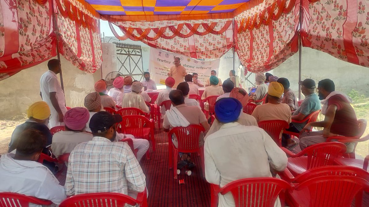 ICAR-CIPHET (@icarciphet) on Twitter photo Team at Khiali and Bazidke Khurd village, Mehal Kalan Block, Barnala district discussed on farmers fertilizers input practices and importance of soil health card.
#ViksitKrishi
#ViksitKrishiSankalpAbhiyan
#ViksitKrishiAbhiyan
<a href="/icarindia/">Indian Council of Agricultural Research.</a>
<a href="/AgriGoI/">Agriculture INDIA</a>
<a href="/PMOIndia/">PMO India</a>
<a href="/ChouhanShivraj/">Shivraj Singh Chouhan</a> Team at Khiali and Bazidke Khurd village, Mehal Kalan Block, Barnala district discussed on farmers fertilizers input practices and importance of soil health card.
#ViksitKrishi
#ViksitKrishiSankalpAbhiyan
#ViksitKrishiAbhiyan
<a href="/icarindia/">Indian Council of Agricultural Research.</a>
<a href="/AgriGoI/">Agriculture INDIA</a>
<a href="/PMOIndia/">PMO India</a>
<a href="/ChouhanShivraj/">Shivraj Singh Chouhan</a>