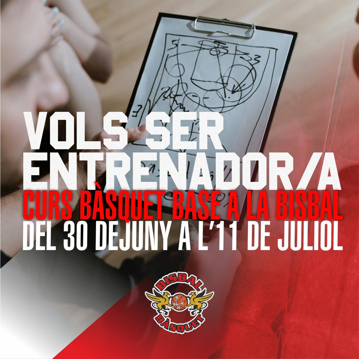 Vols ser entrenador/a? 

Curs d'entrenador a <a href="/labisbalemporda/">La Bisbal d'Empordà</a> del 30 de juny a l'11 de juliol, a les tardes. 

Curs de <a href="/FCBQtecnic/">FCBQtècnic</a> i la <a href="/RTGirona/">RT Girona FCBQ</a> de la <a href="/FCBQ/">FCBQ</a> 

Inscriu-te aquí 👇🏻👇🏻👇🏻
inscripcions.basquetcatala.cat/call/ae7ec

#bàsquet #entrenador #bàsquetbase #labisbal