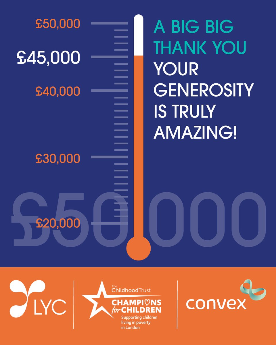 ALMOST THERE!  Can you help us get over the line?  Donations doubled up to £50,000 by The Childhood Trust and Convex in the <a href="/BigGive/">Big Give</a>   #ChampionsforChildren campaign.

donate.biggive.org/campaign/a05WS…

Thank you!