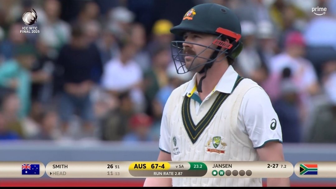 mufaddal_vohra's tweet photo. WHAT A SESSION FOR SOUTH AFRICA - 4 WICKETS. 

- 2 for Rabada, 2 for Jansen. https://t.co/PrCGi8GfDy