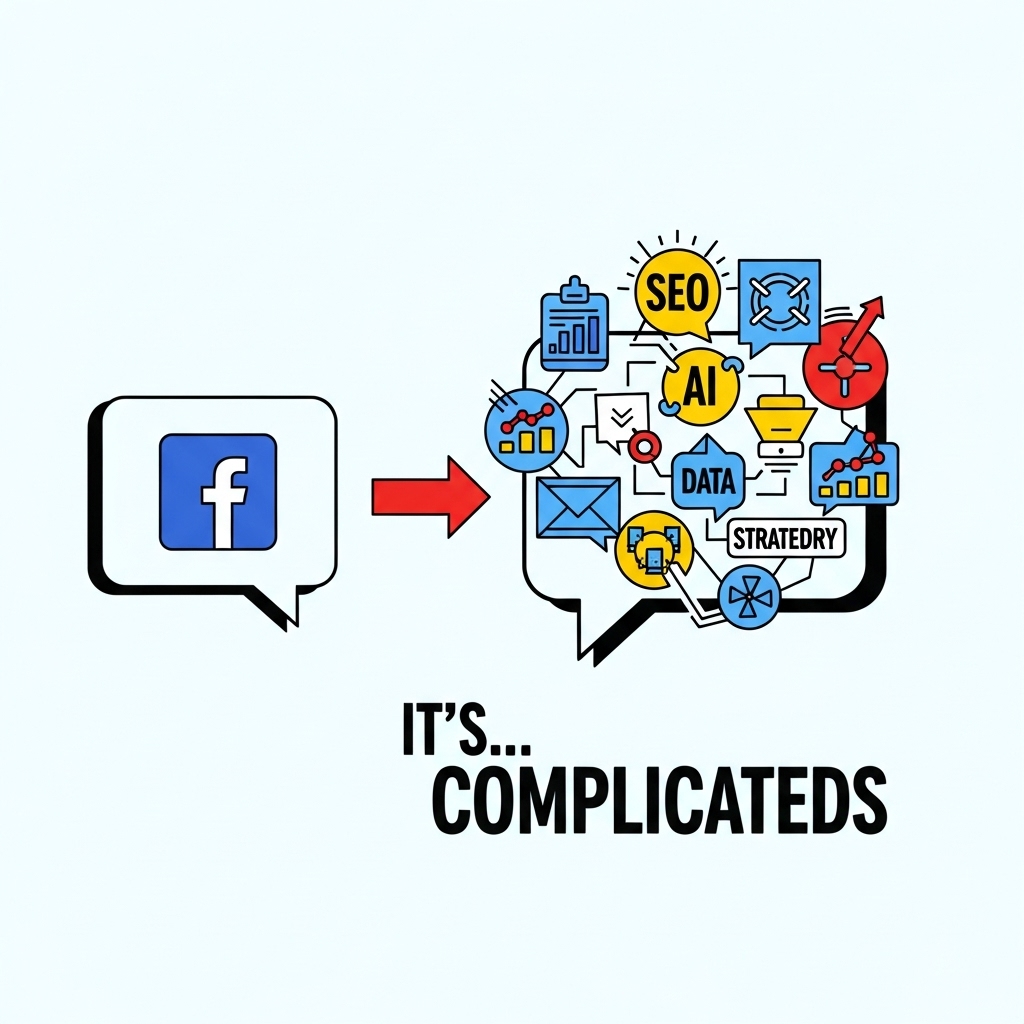 RetailzAI's tweet image. My family: &quot;So you... post on Facebook for companies?&quot; Me: &quot;We leverage data-driven SEO and AI-powered automation to optimize multi-channel e-commerce funnels for client ROI.&quot; Family: &quot;...So you post on Facebook?&quot; Yes. Yes, we do. 😂#AgencyLife #ExplainYourJob #DigitalMarketing