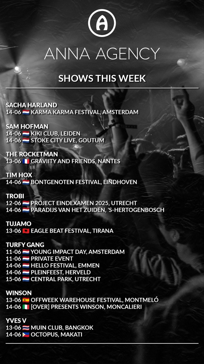 Shows This Week by Anna Agency