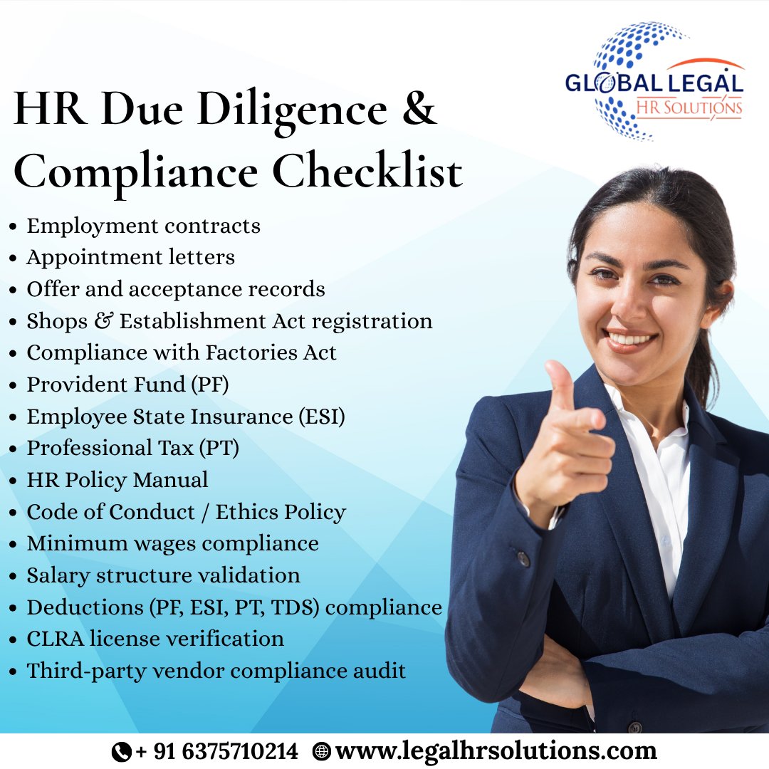 LegalHRSolution's tweet image. HR compliance made easy. GLHR provides due diligence support tailored for secure, legal, and ethical business growth.
.
Call Now - + 91 6375710214
Website - legalhrsolutions.com