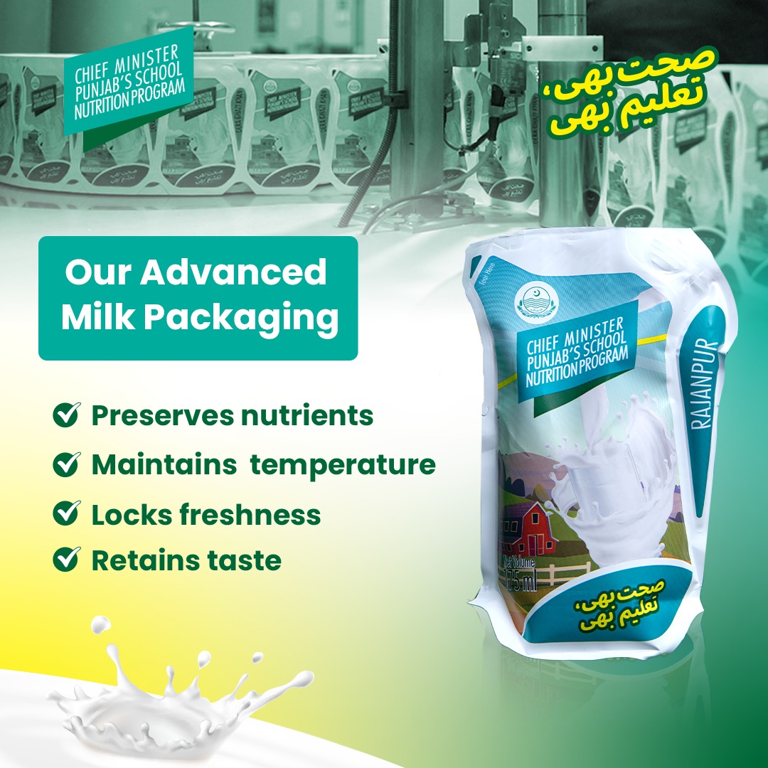 CMPN_Program's tweet image. In the Chief Minister Punjab’s School Nutrition Program, every milk pack is smartly sealed to preserve nutrients, lock in freshness, and deliver pure health to every child.
#School #Nutrition #Punjab #Education #packaging
