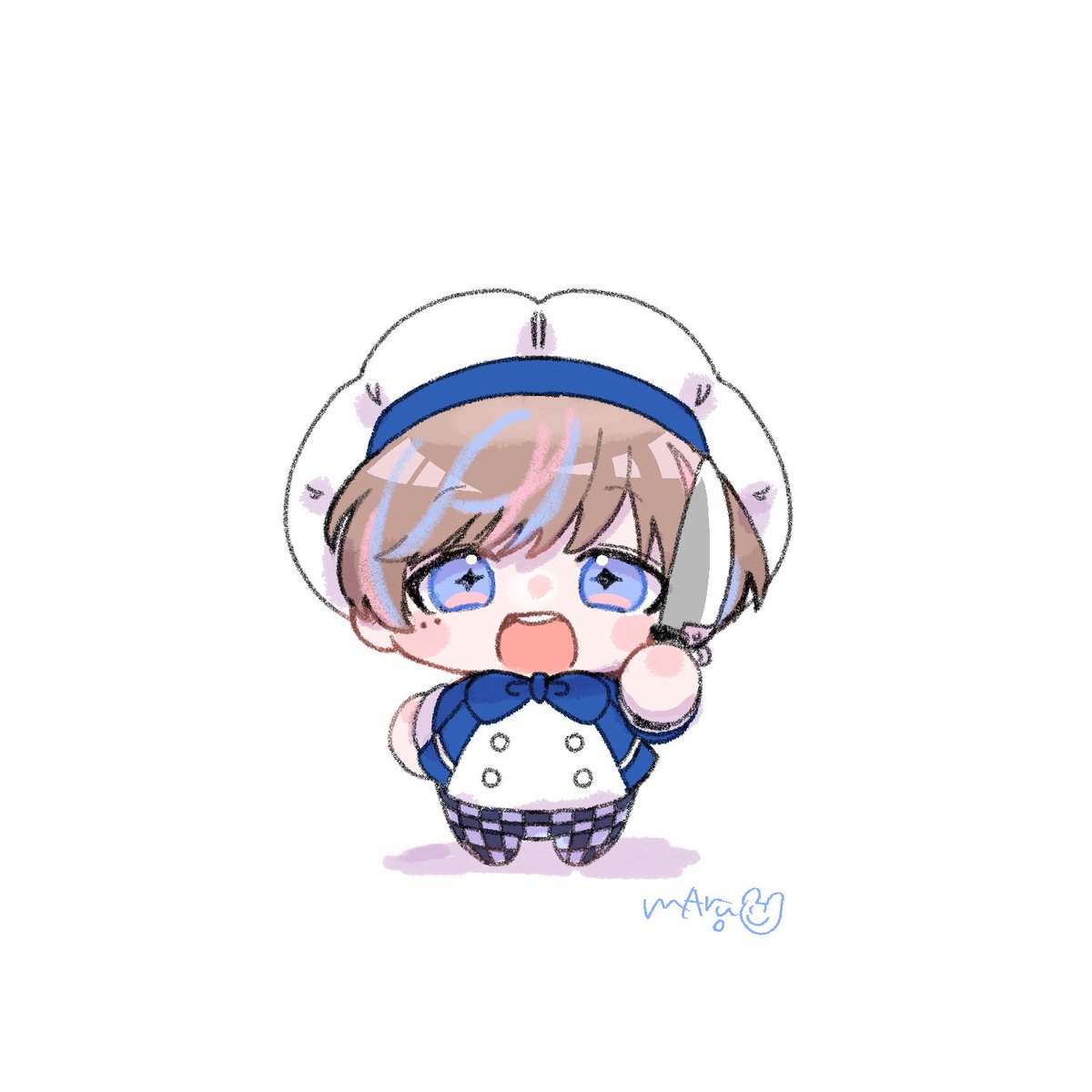 v2911maru's tweet photo. レッツクッキング！✨🐱💎 #Seiblue https://t.co/sxPf4rHpZE