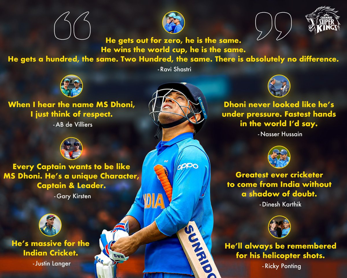 ChennaiIPL's tweet photo. Words of yellove from the world of cricket! 🏏 💛

#ICCHallOfFame #WhistlePodu https://t.co/SwaSZzWfp3