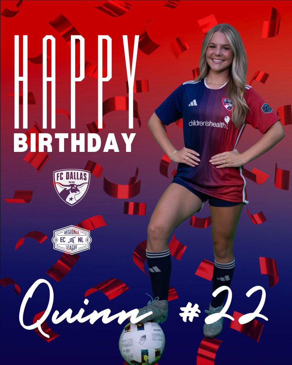 Happy Birthday to Quinn! We hope you have an amazing day being celebrated! 🥳🎁🎂

<a href="/quinnbw11/">quinn wolfe</a> 
<a href="/FCDGirlsECNL/">FC Dallas Girls ECNL</a>
