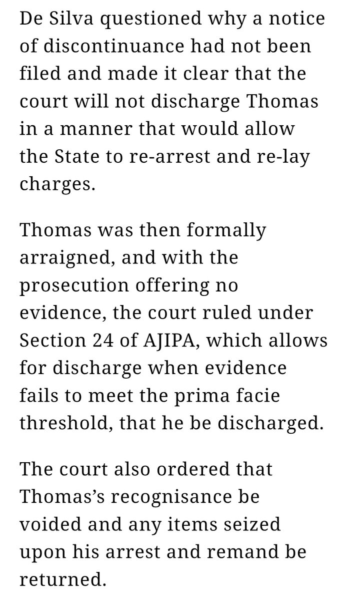 fwiwblog's tweet photo. A murder case discharged because the prosecution repeatedly failed to present evidence.

Amazing how they can just keep doing this, in violation of procedural rules, no less. https://t.co/auB5jw9jEx